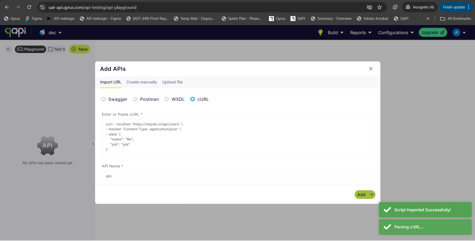 Copy, Paste, Done: Import APIs Instantly with cURL!