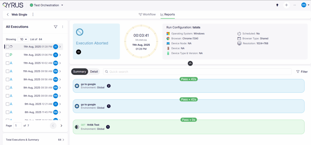 Stop Executions on Demand