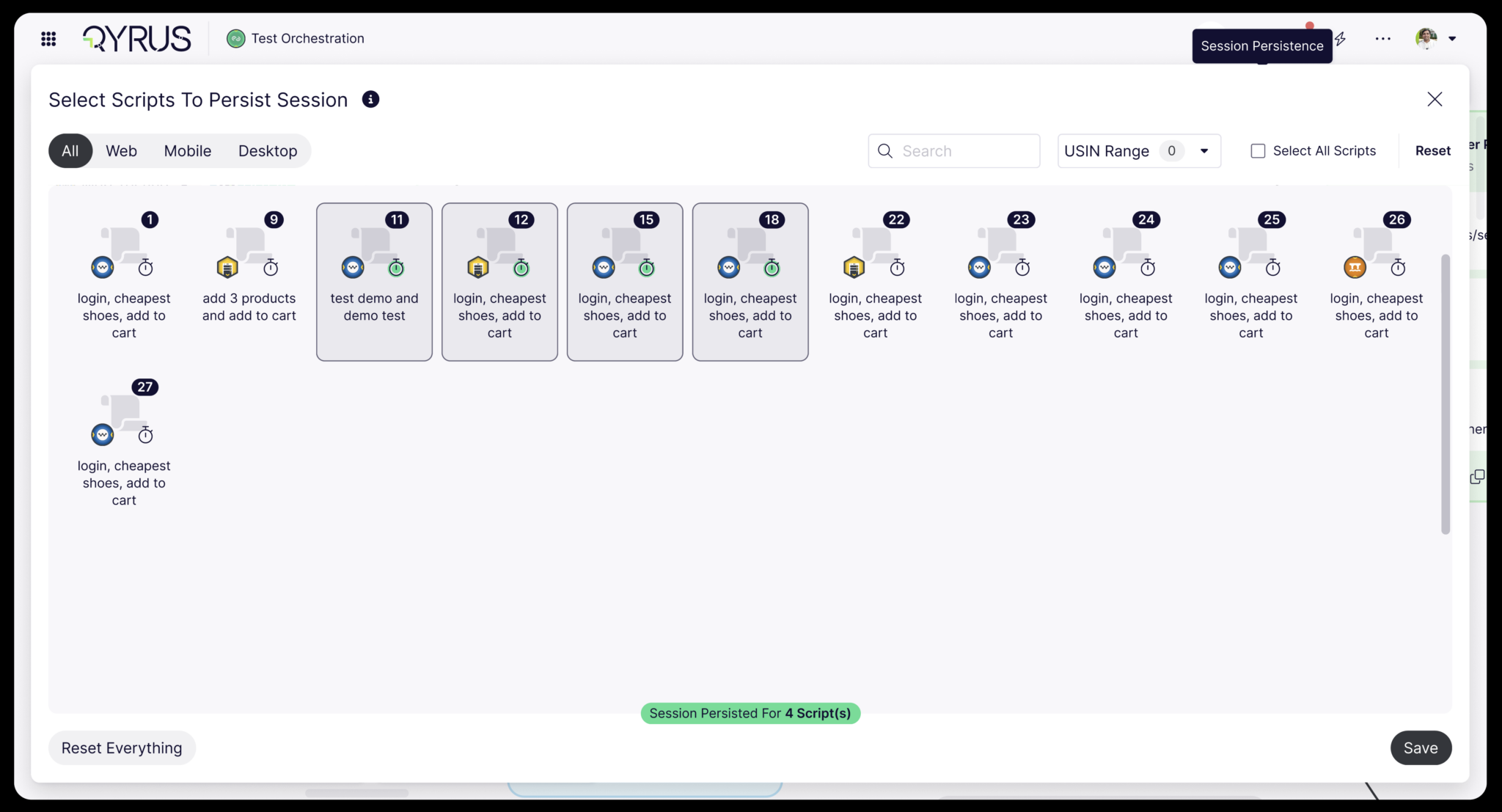 TO - Session persistence