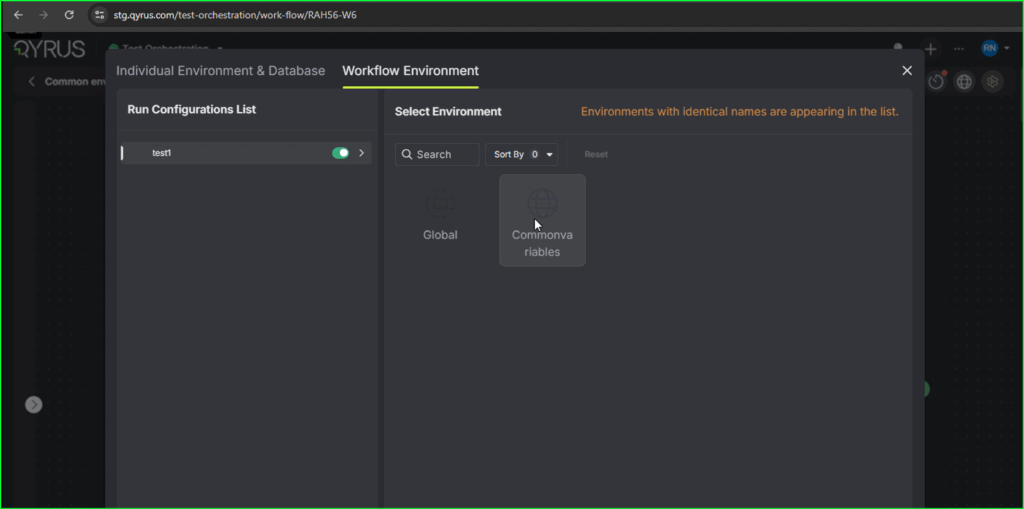 Unified Environment Selection