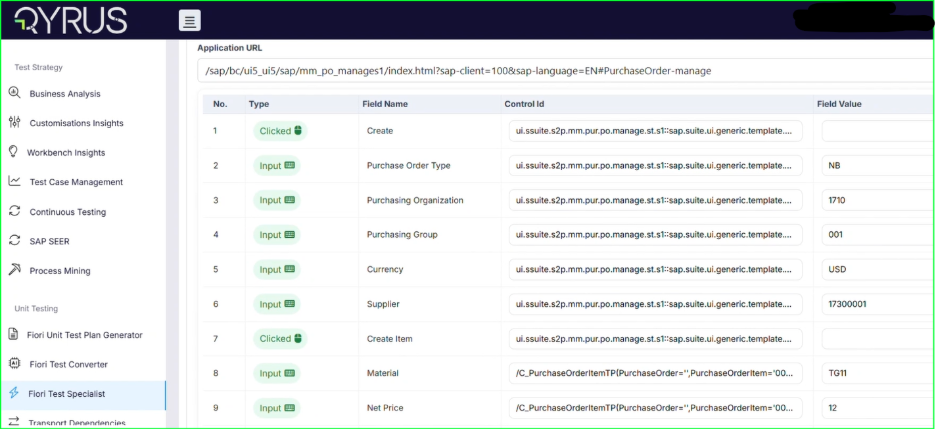 Fiori Test Specialist