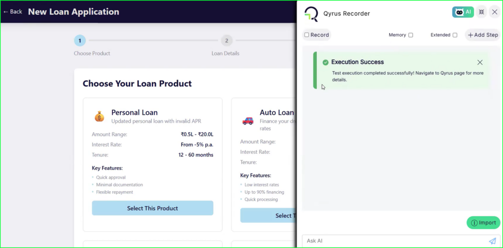 Instant Confirmation for Local Runs