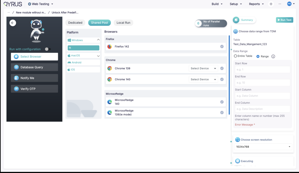 Precision Testing-Execute Suites with Specific Data Ranges